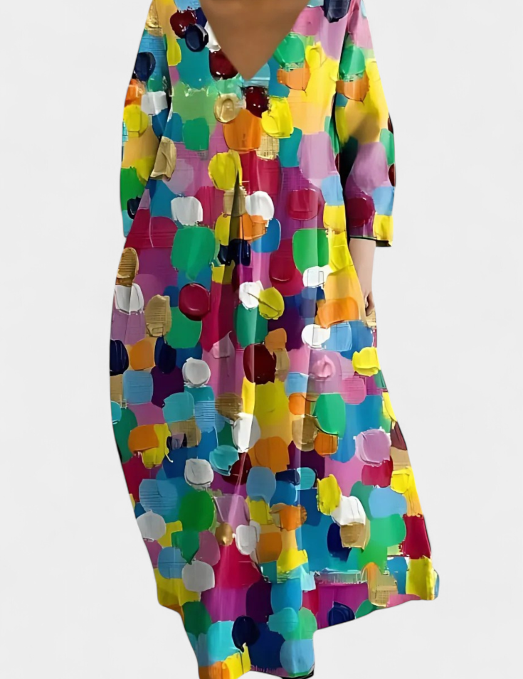 Ana - Vestido Fluido con Estampado