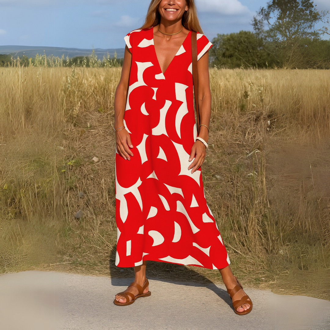 Olga - Vestido Fluido con escote en V