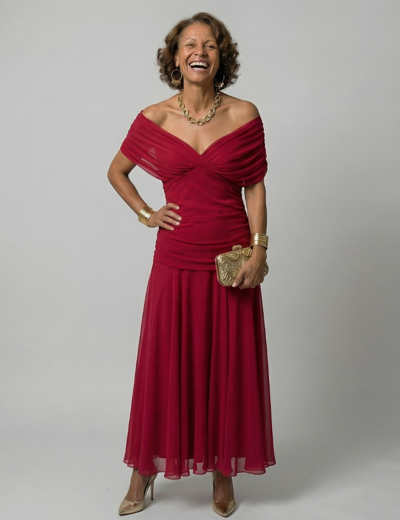 Daniela - Vestido Midi de Estilo Español