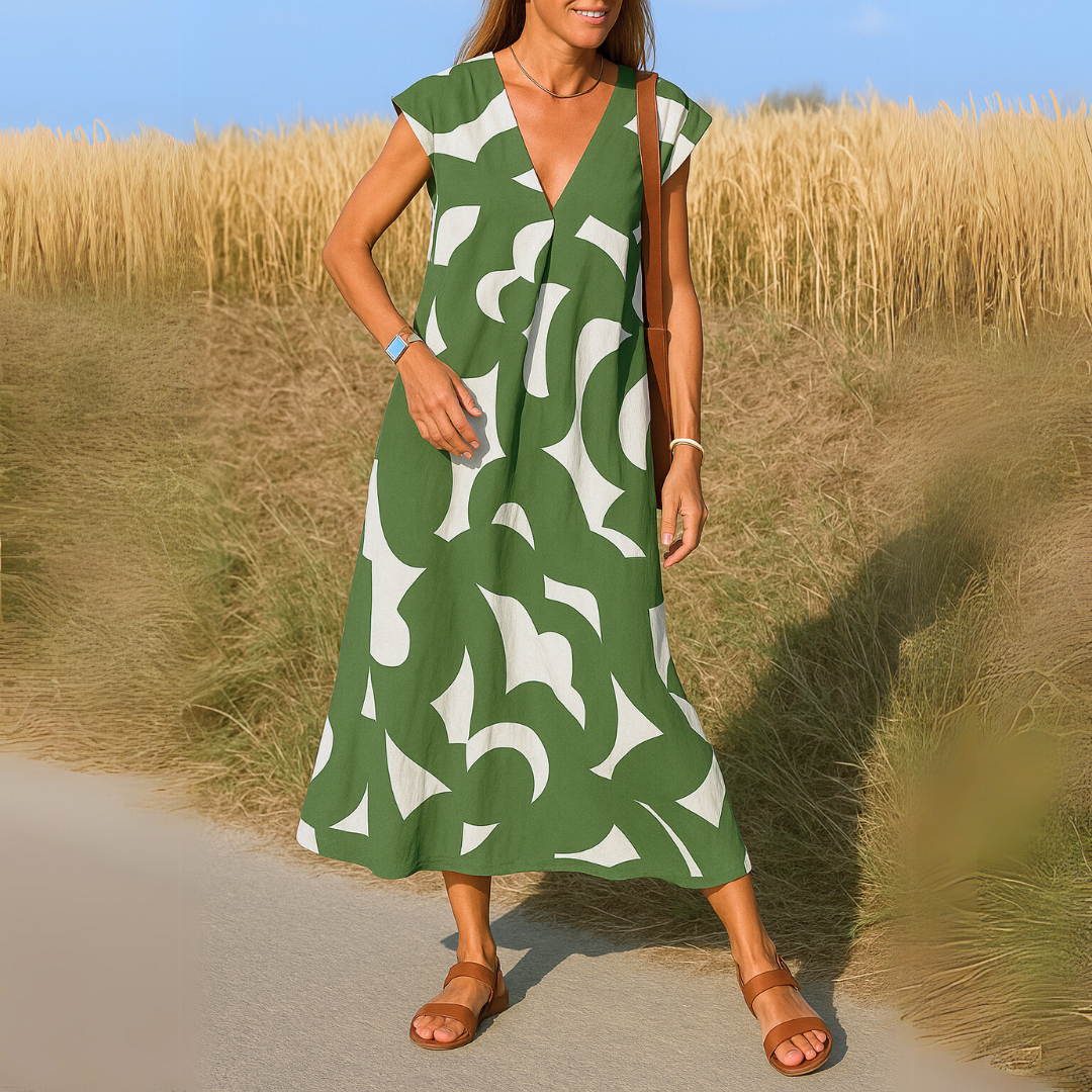 Olga - Vestido Fluido con escote en V