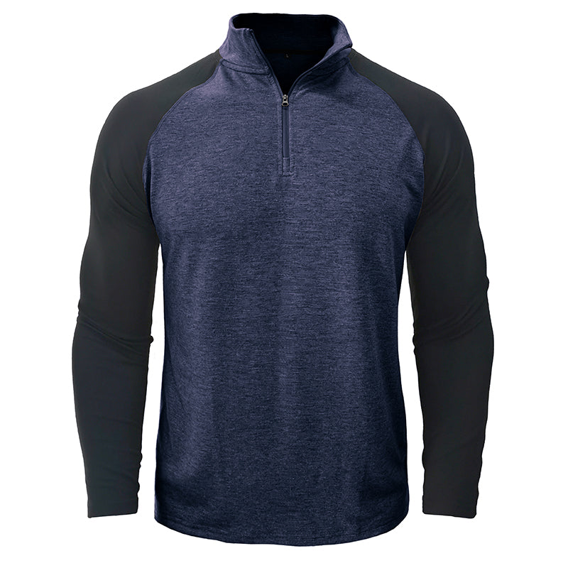 Camisa de algodón con cuello mao