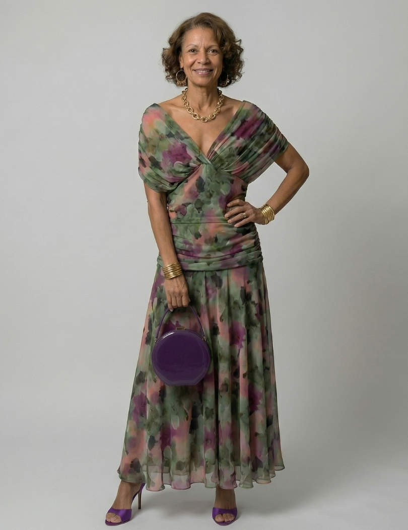 Daniela - Vestido Midi de Estilo Español