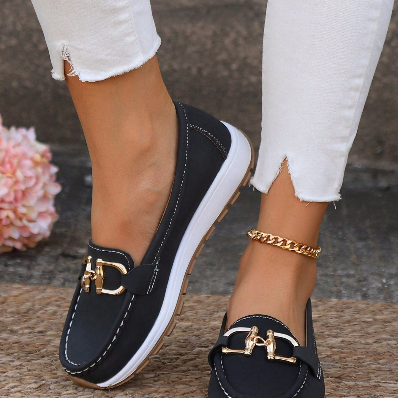 Eliana - Zapatos Planos con Hebilla