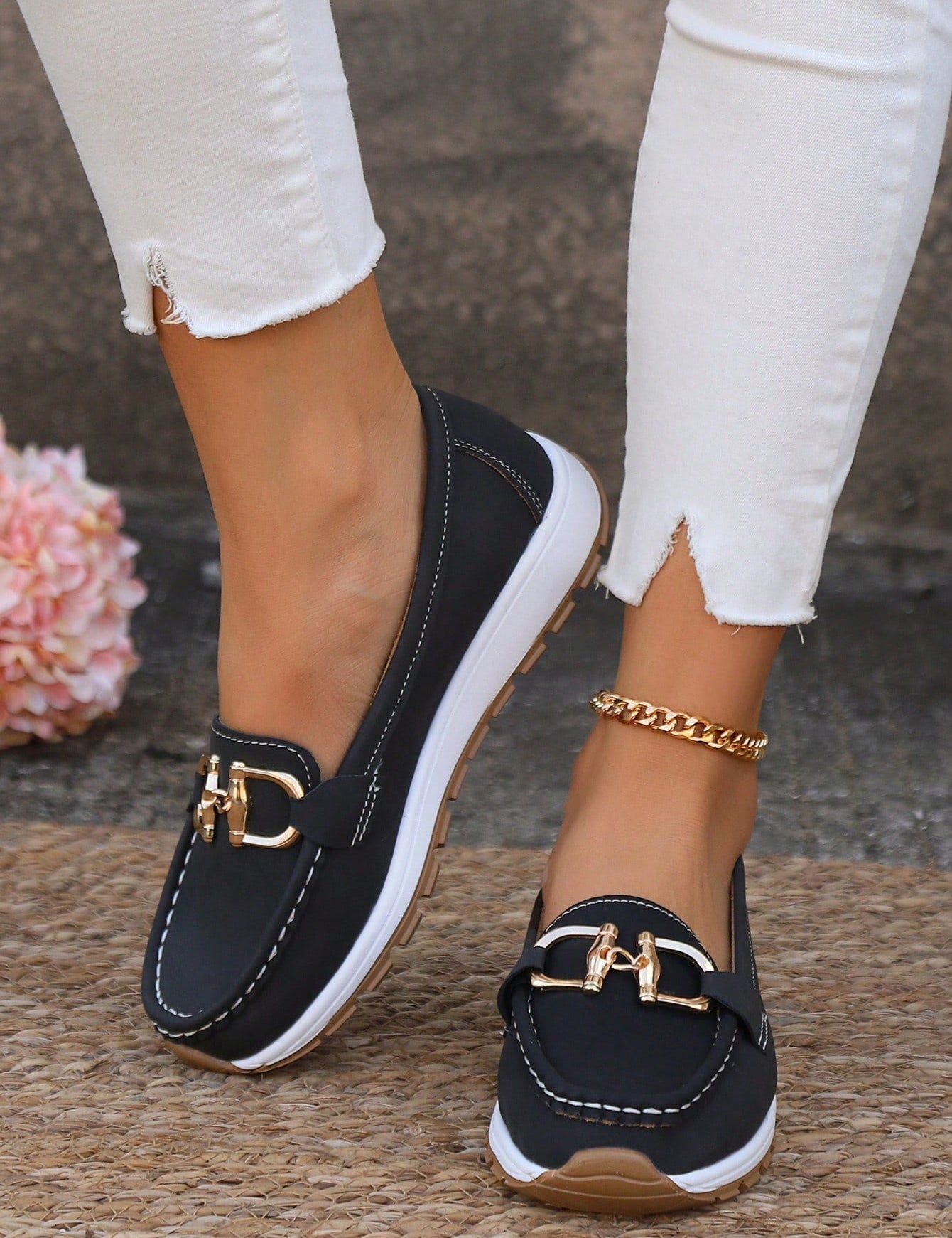 Eliana - Zapatos Planos con Hebilla