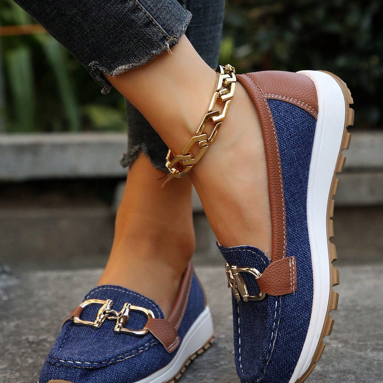 Eliana - Zapatos Planos con Hebilla
