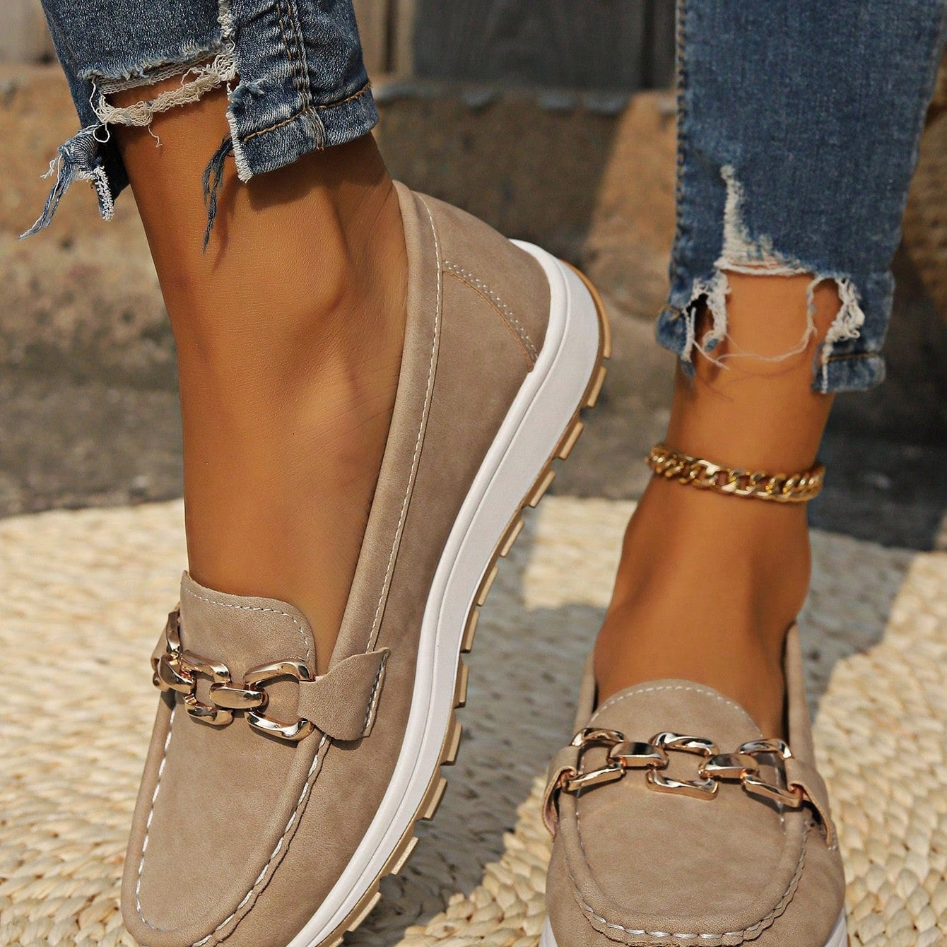 Eliana - Zapatos Planos con Hebilla