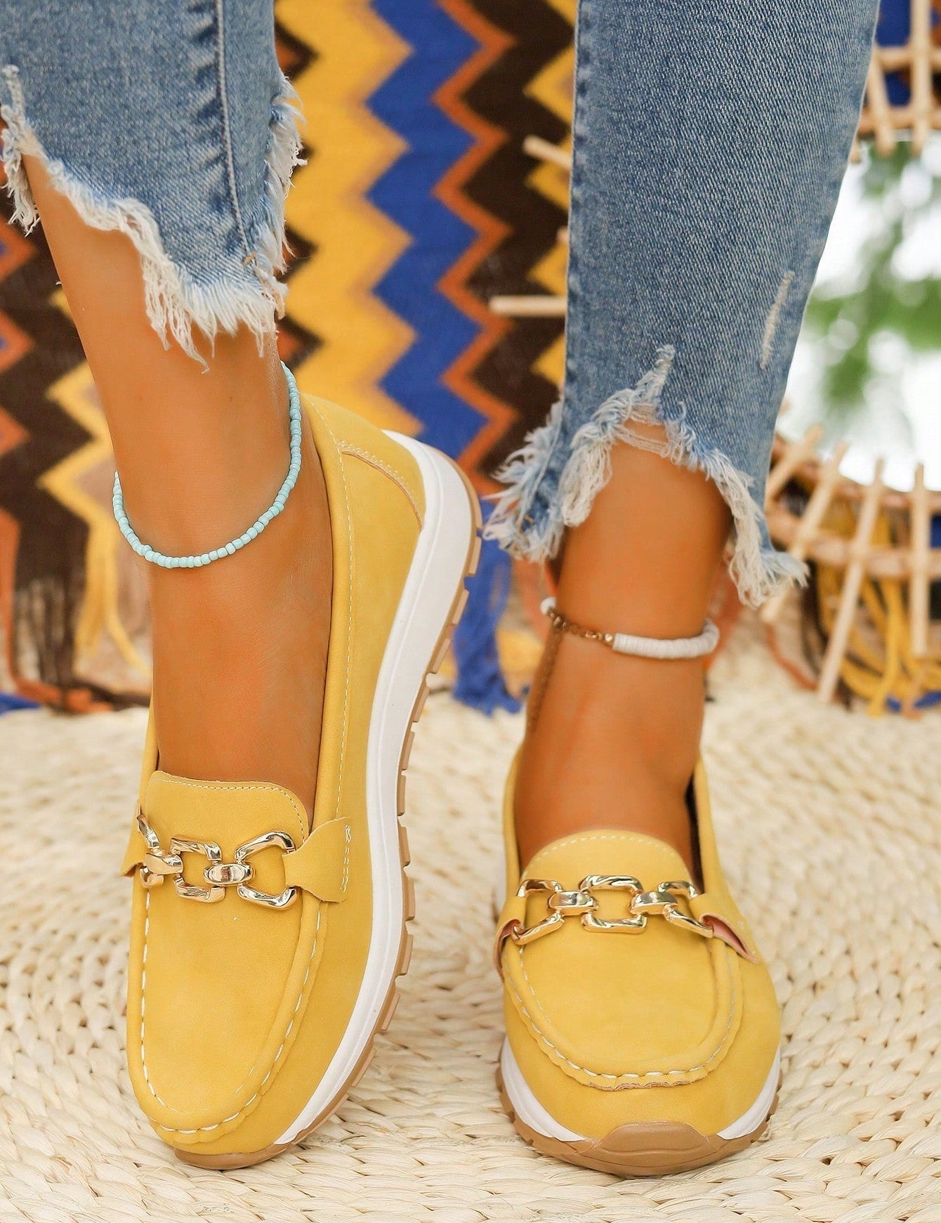 Eliana - Zapatos Planos con Hebilla