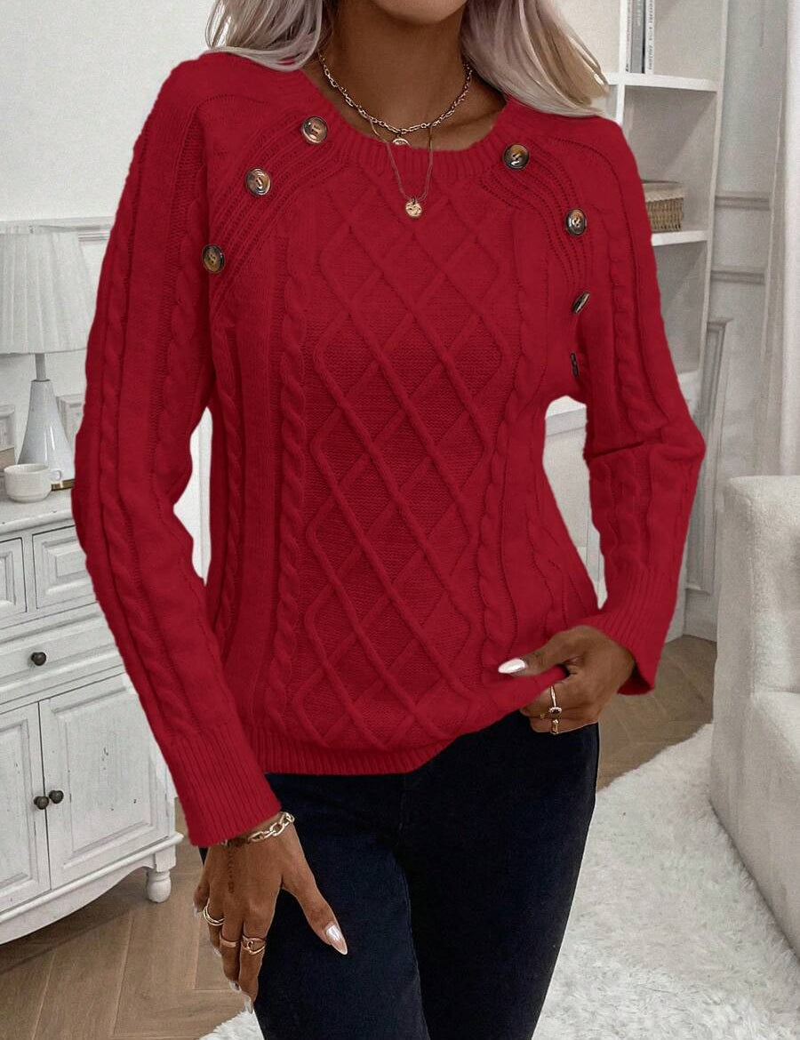 Francisca - Jersey de Punto con Botones