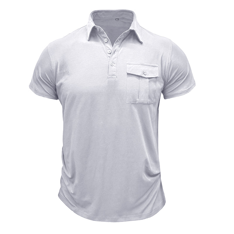 Camisa de algodón con bolsillos