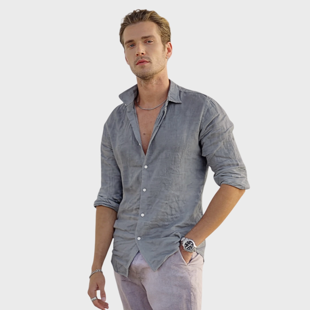 Leonardo - Camisa de Lino Casual