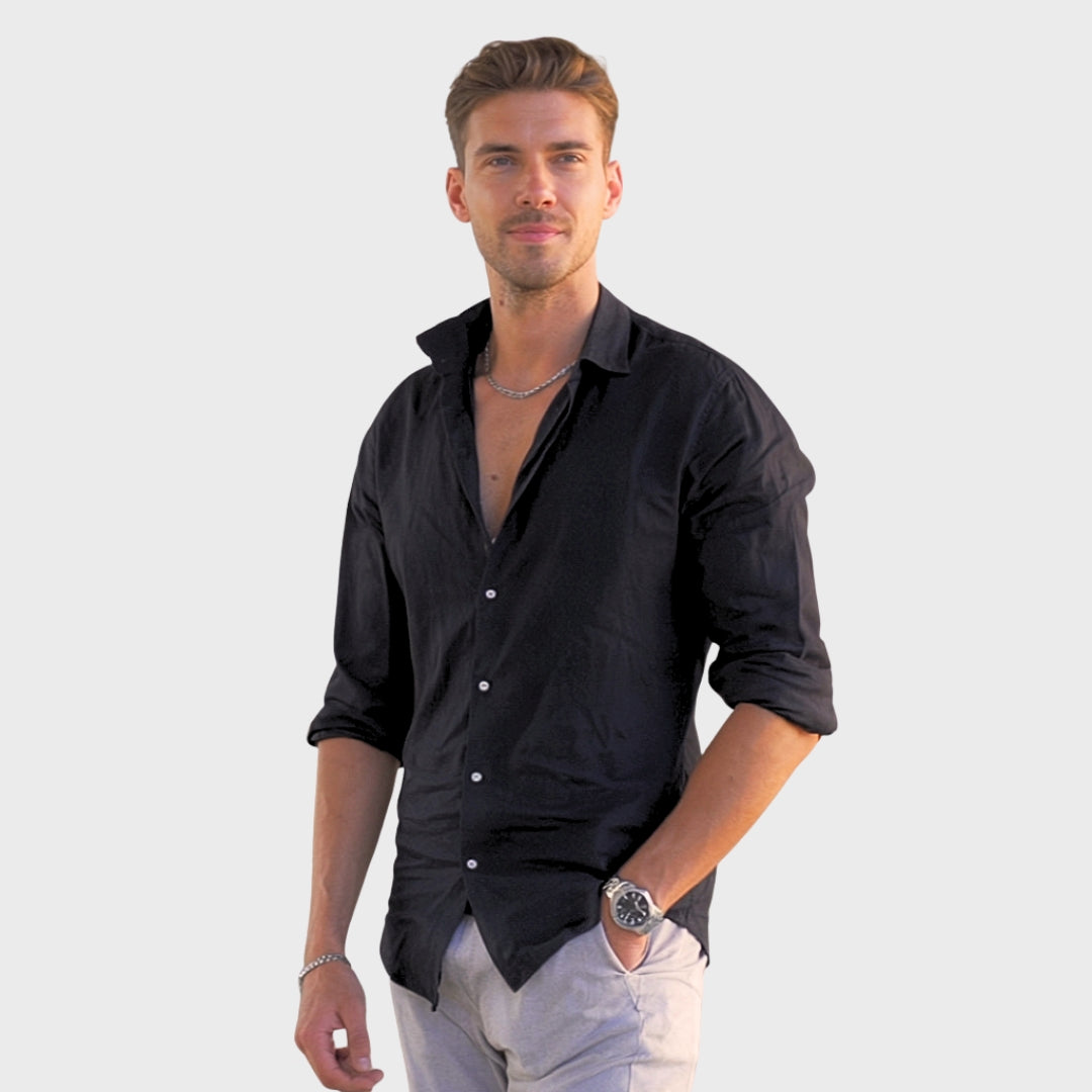 Leonardo - Camisa de Lino Casual