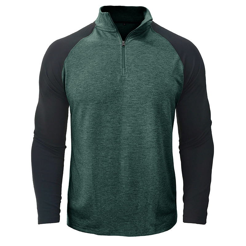 Camisa de algodón con cuello mao