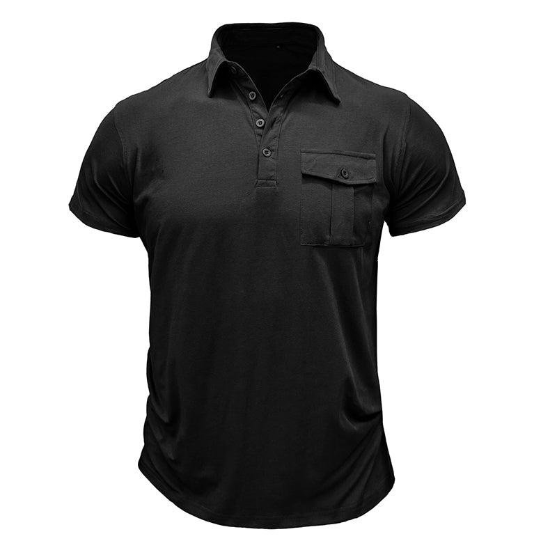 Camisa de algodón con bolsillos