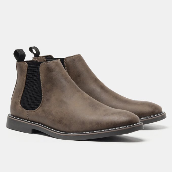 Dinis - Botines Chelsea de Cuero