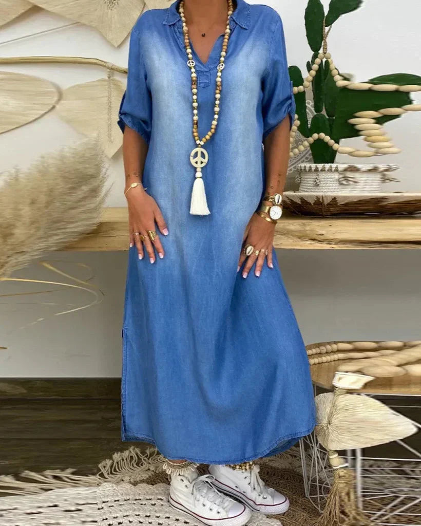 Ibiza - Vestido Maxi De Mezclilla