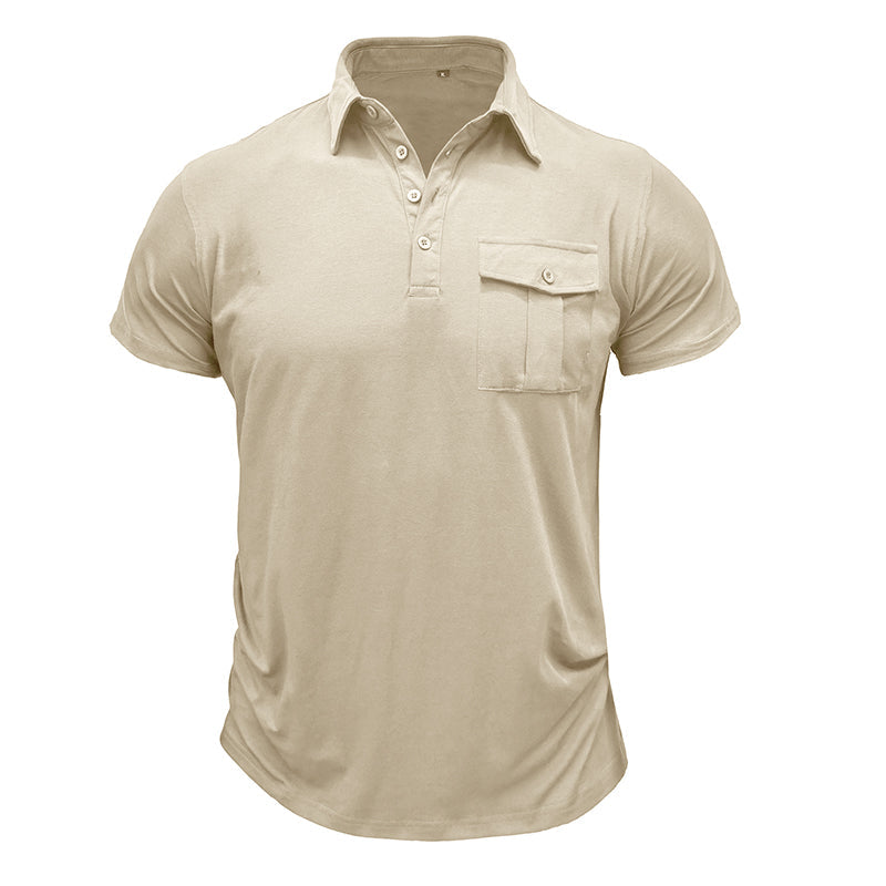 Camisa de algodón con bolsillos