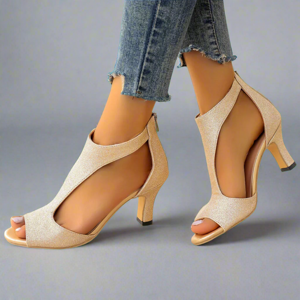 Rosa - Sandalias elegantes y cómodas con tacón