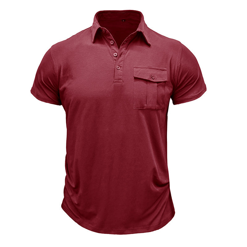 Camisa de algodón con bolsillos