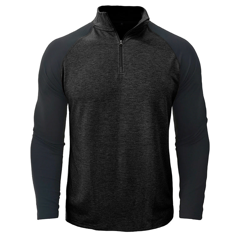 Camisa de algodón con cuello mao