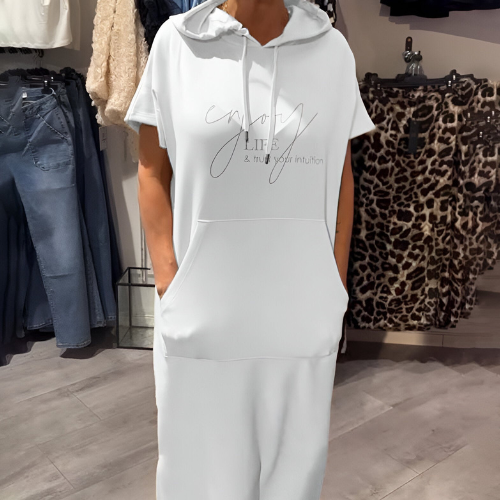 Adriana - Vestido casual con capucha