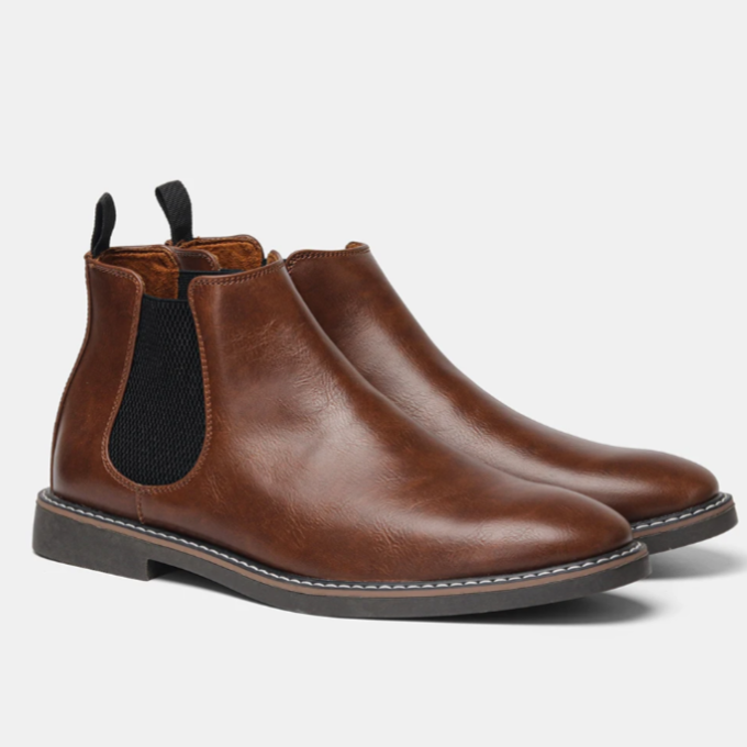 Dinis - Botines Chelsea de Cuero