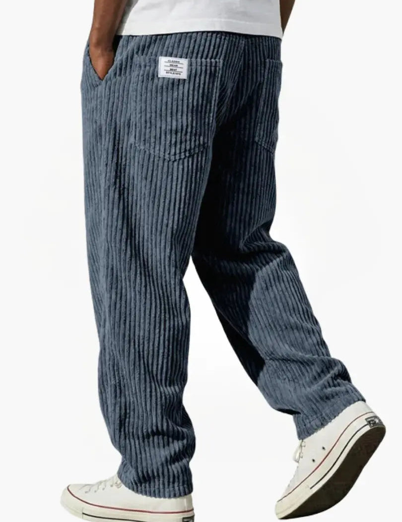 Enzo - Pantalones de Pana con Cintura Elástica