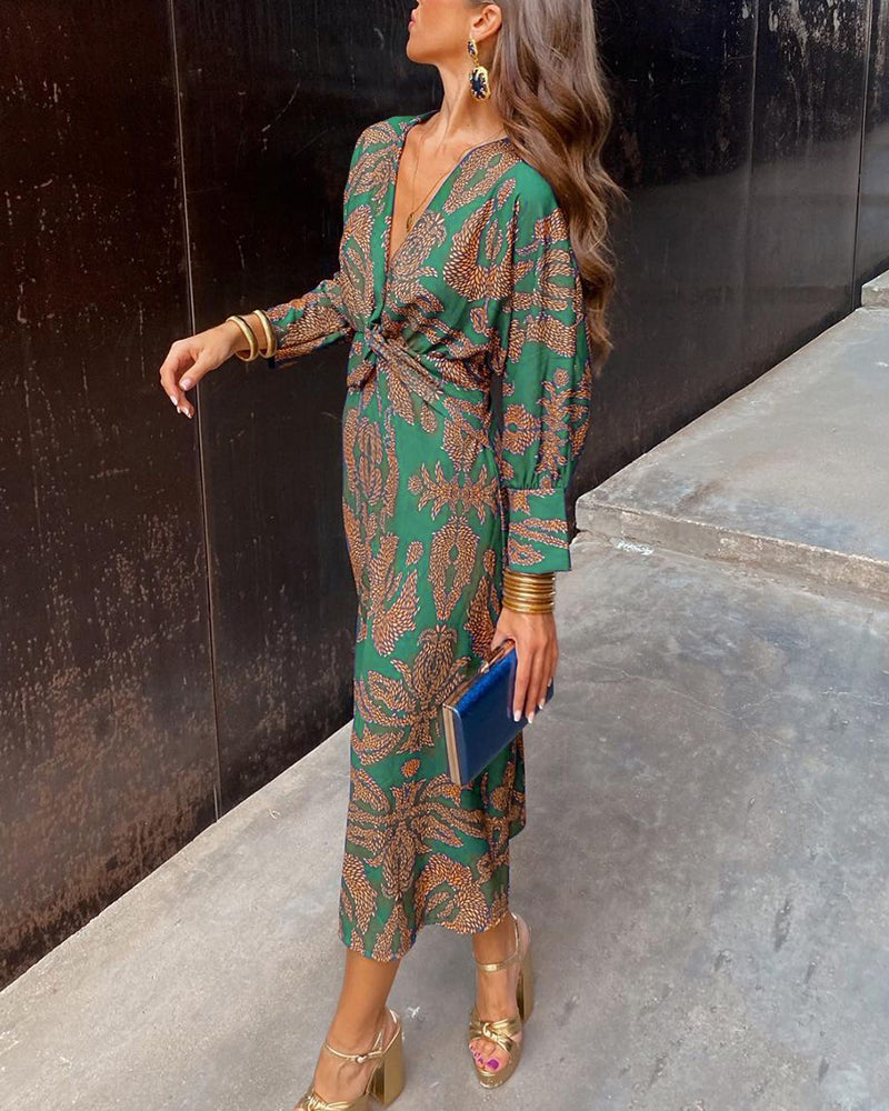 Selena - Vestido midi sofisticado
