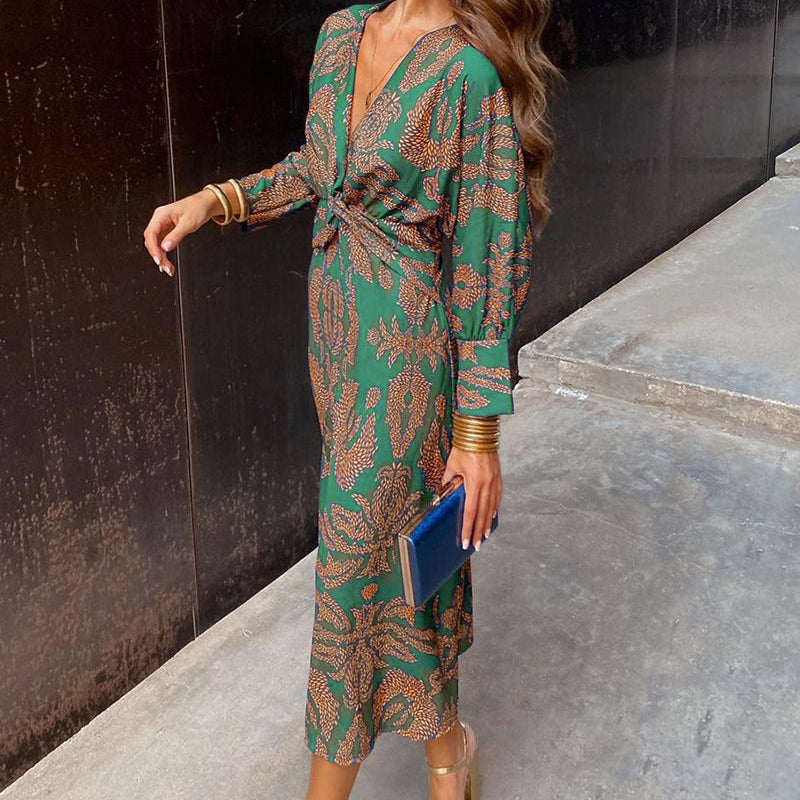 Selena - Vestido midi sofisticado