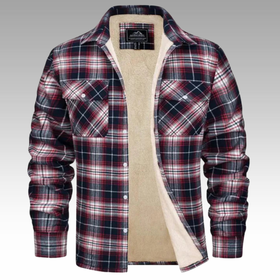 Tiago - Chaqueta Trucker Rayas de Forro Polar
