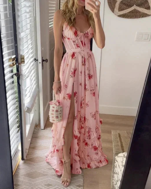 Susana - Vestido Midi con Estampado Floral