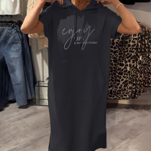 Adriana - Vestido casual con capucha
