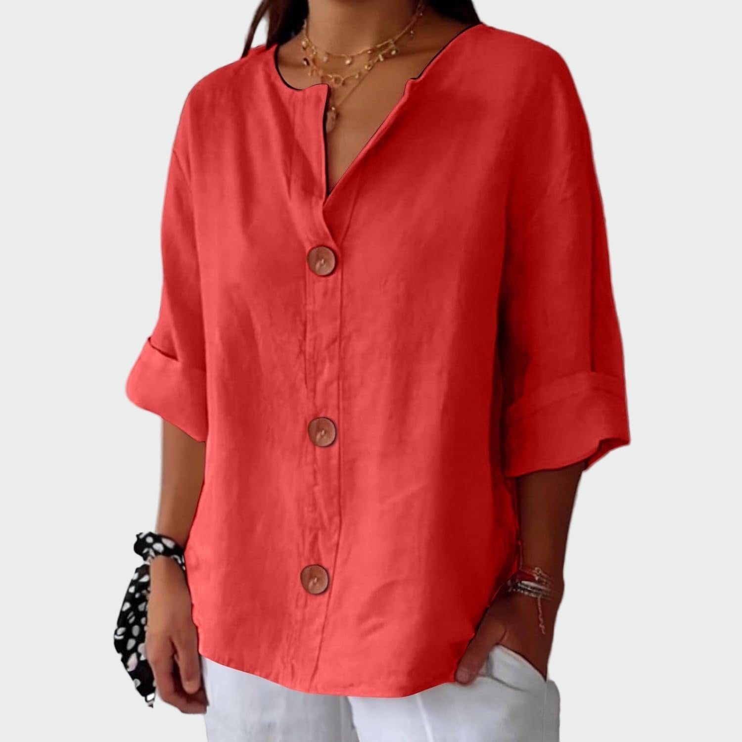 Paloma - Blusa Casual con Textura