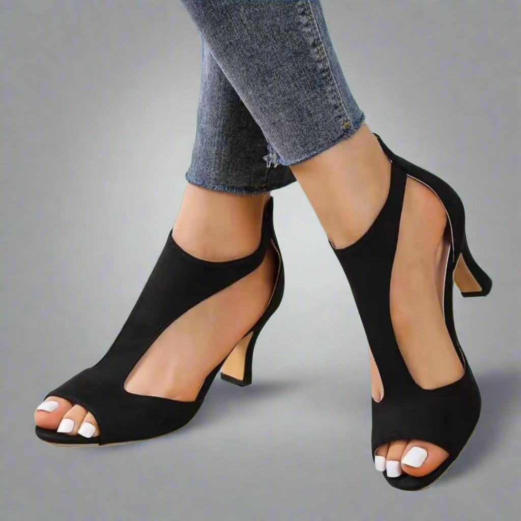Rosa - Sandalias elegantes y cómodas con tacón