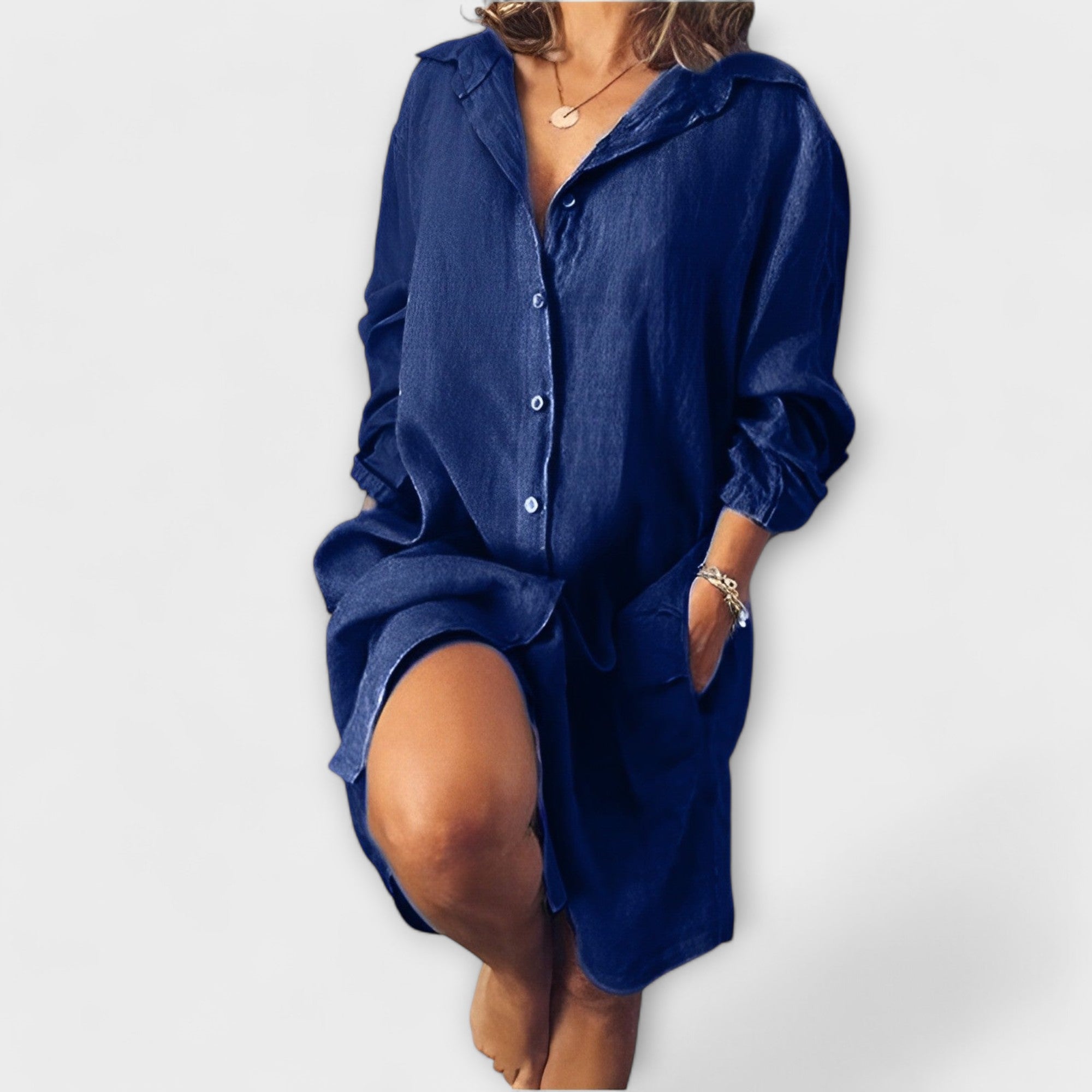 Clara - Blusa Casual de Lino