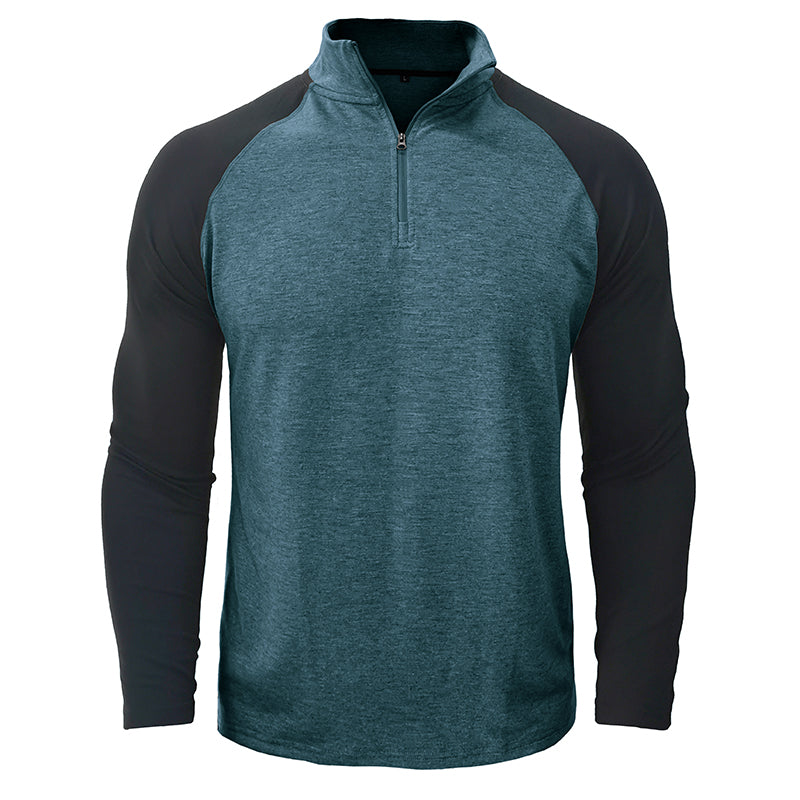 Camisa de algodón con cuello mao