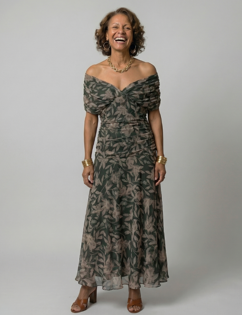 Daniela - Vestido Midi de Estilo Español
