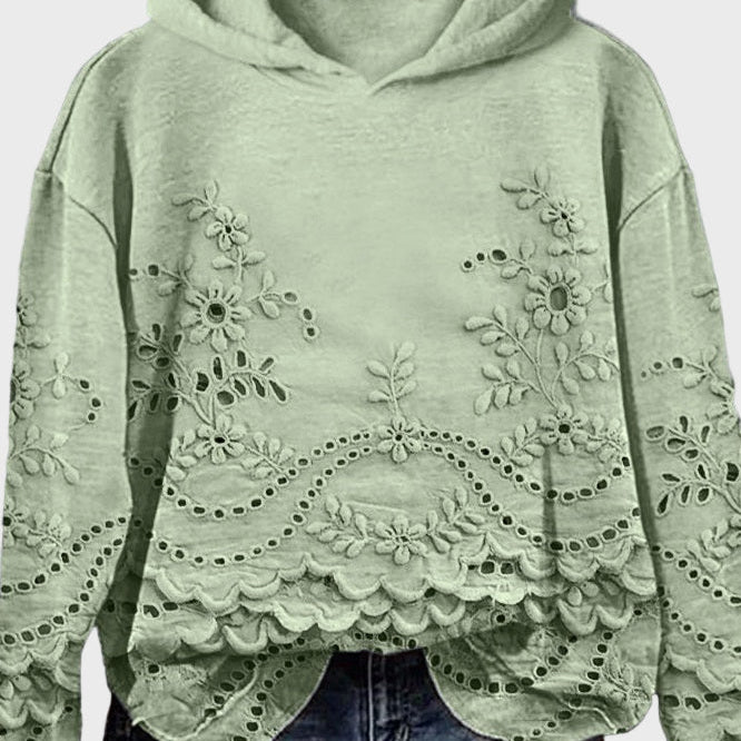 Lara - Sudadera con Capucha de Encaje