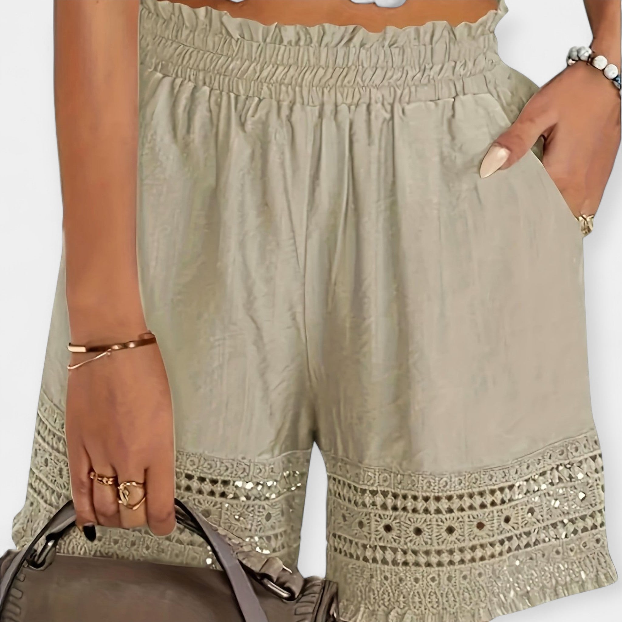 Catarina - Pantalones Cortos de Encaje