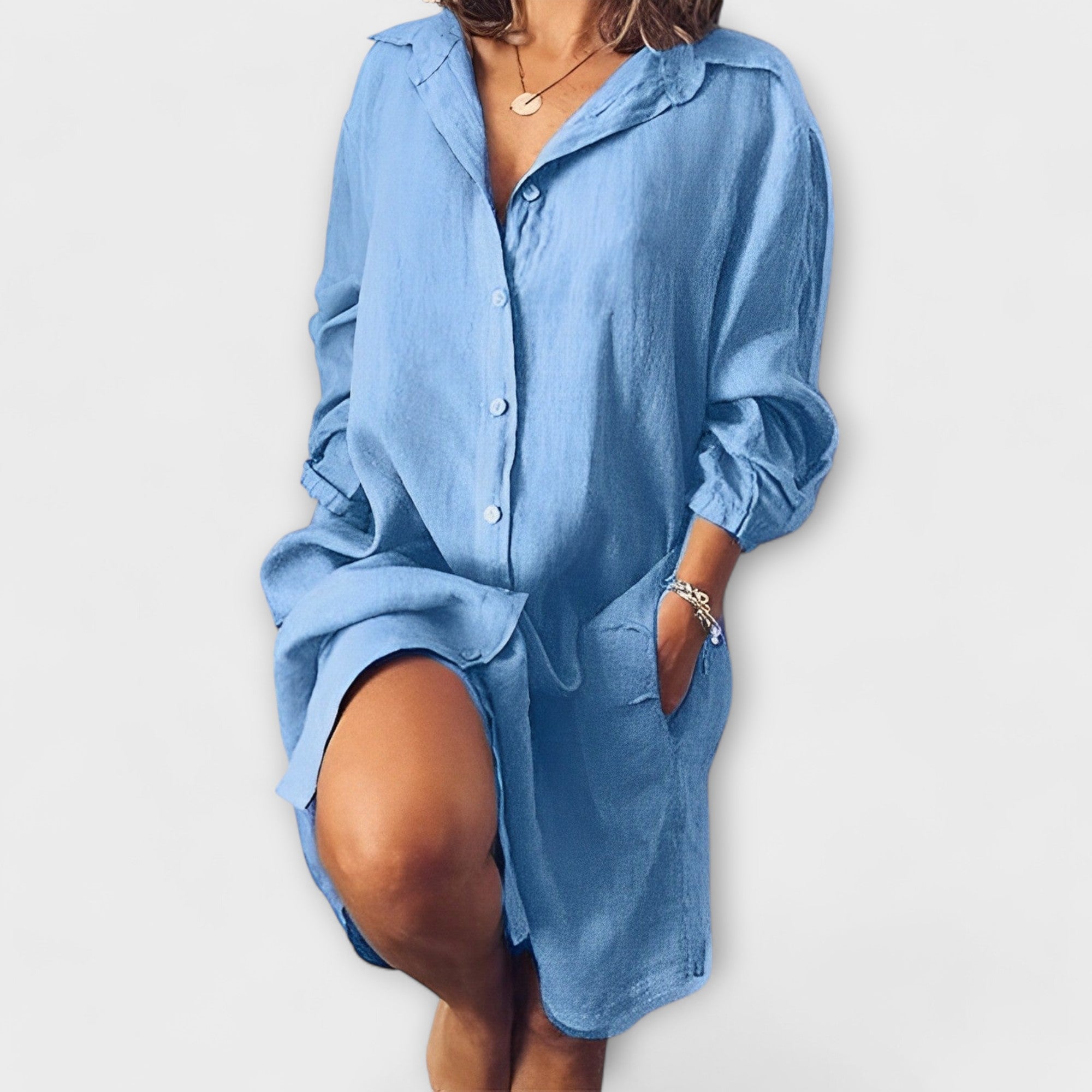 Clara - Blusa Casual de Lino