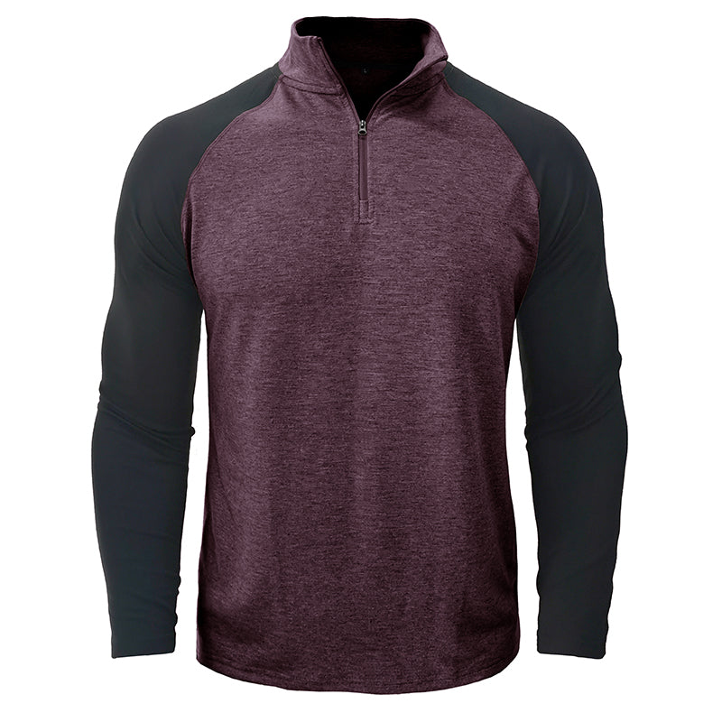 Camisa de algodón con cuello mao