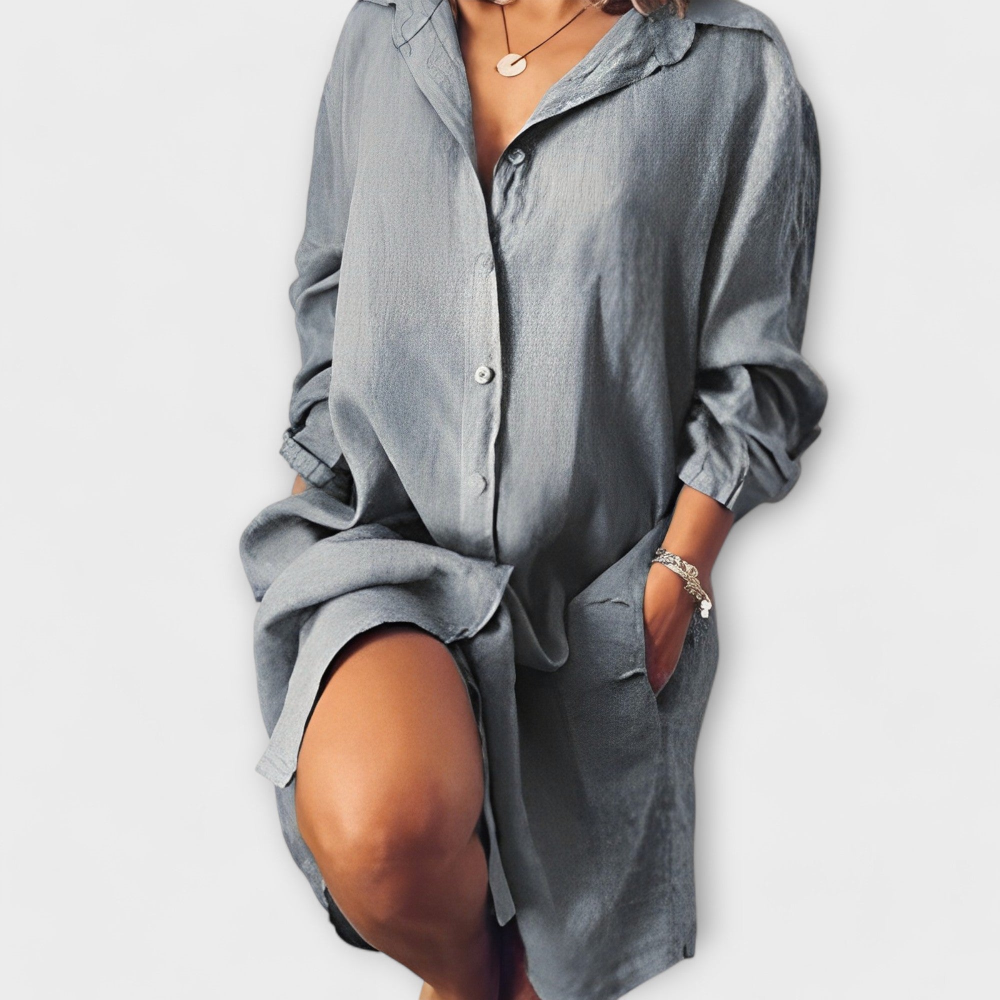 Clara - Blusa Casual de Lino