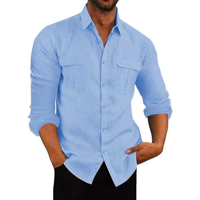 Antonio - Camisa de Botón de Tejido Transpirable