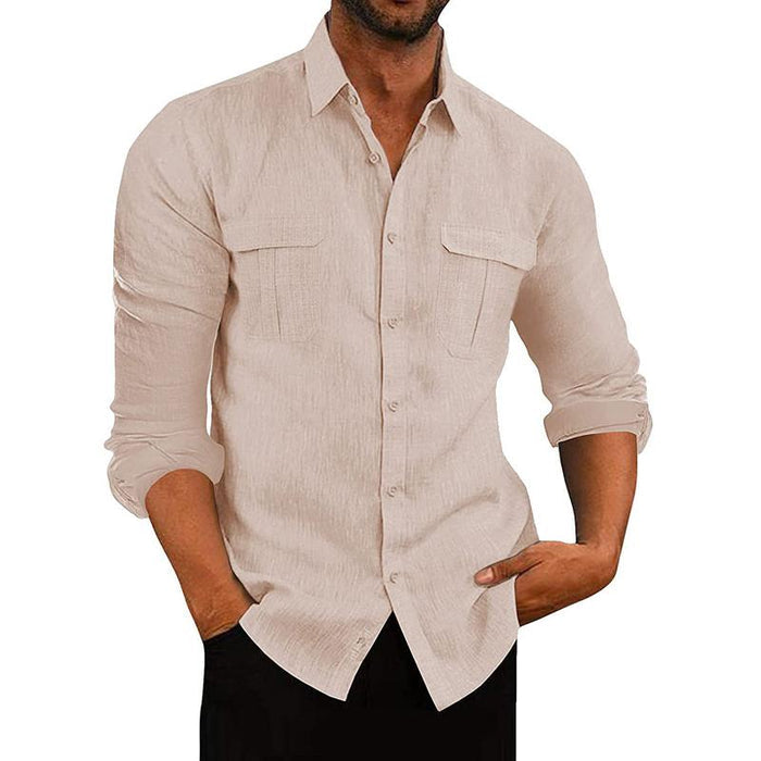 Antonio - Camisa de Botón de Tejido Transpirable