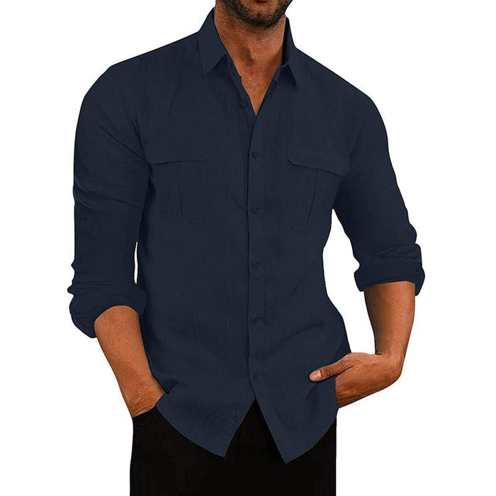 Antonio - Camisa de Botón de Tejido Transpirable