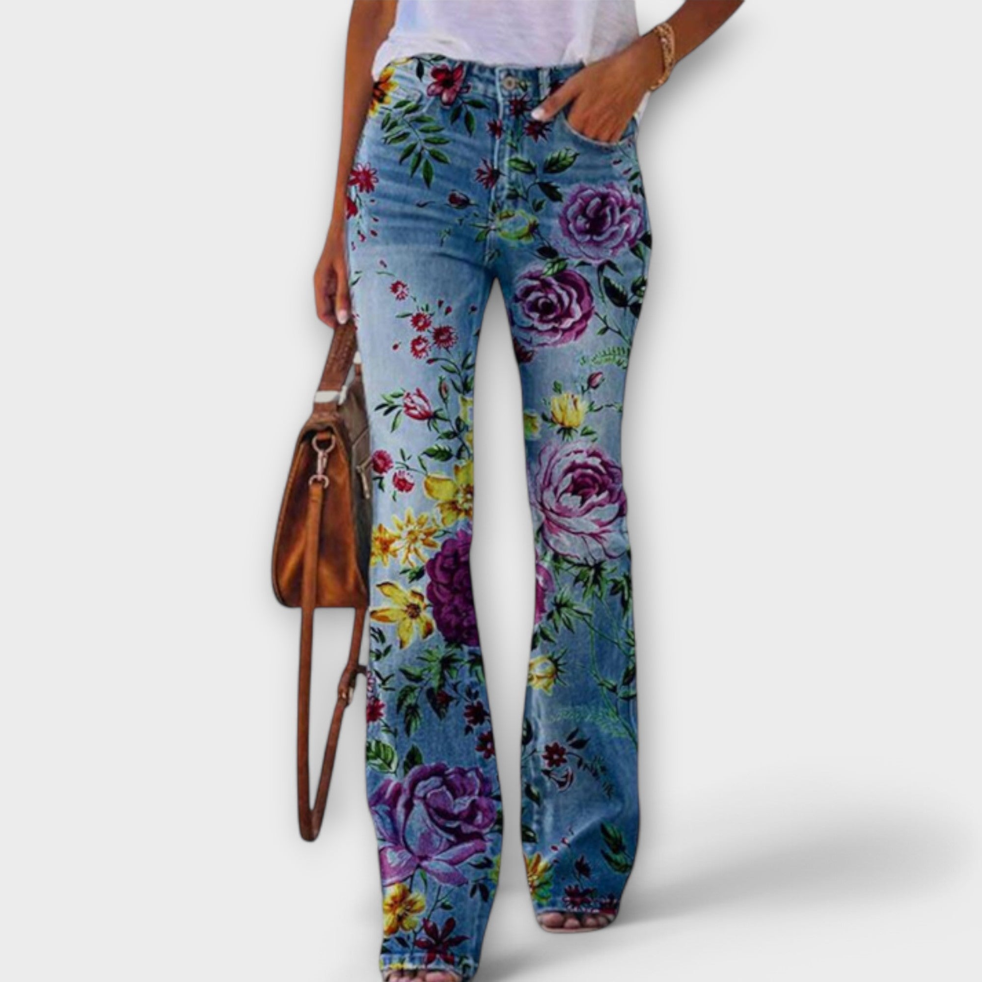 Andrea - Pantalones con Flores