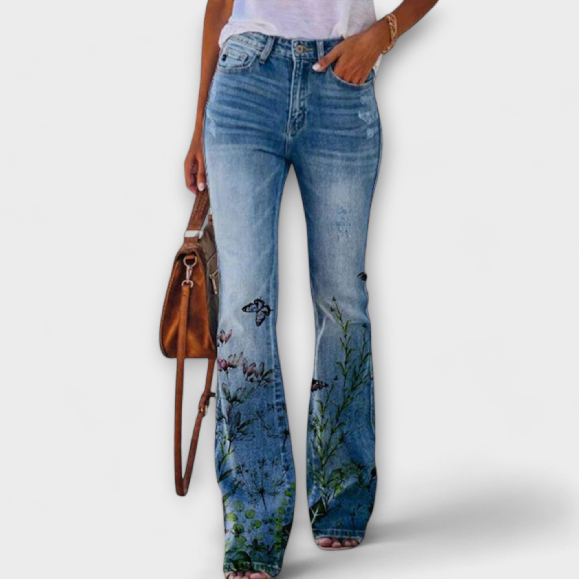 Andrea - Pantalones con Flores