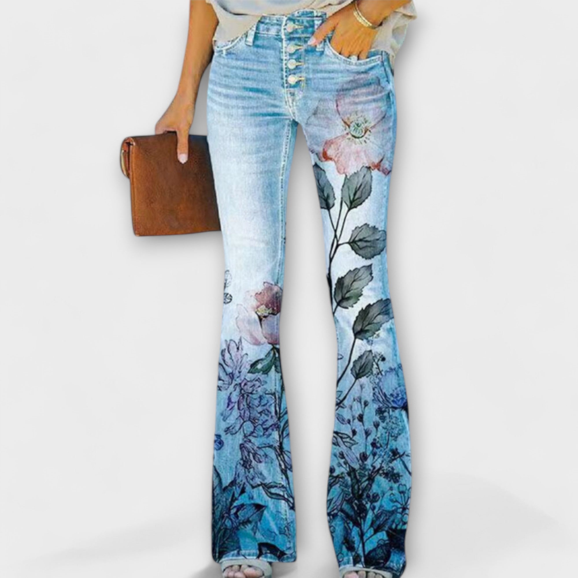 Andrea - Pantalones con Flores