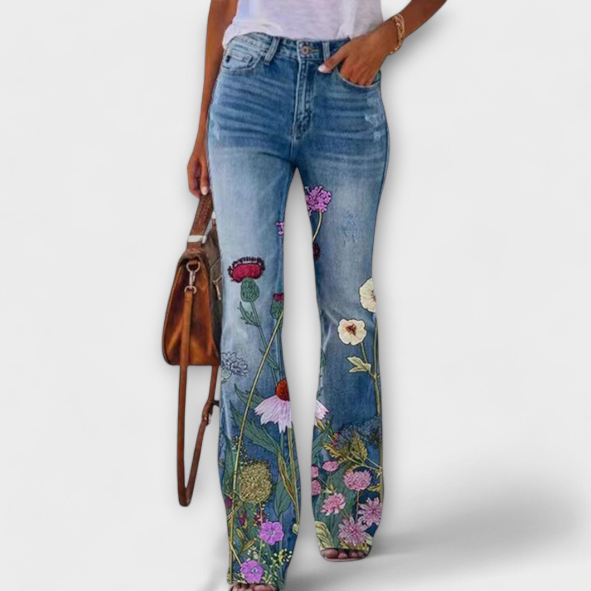 Andrea - Pantalones con Flores
