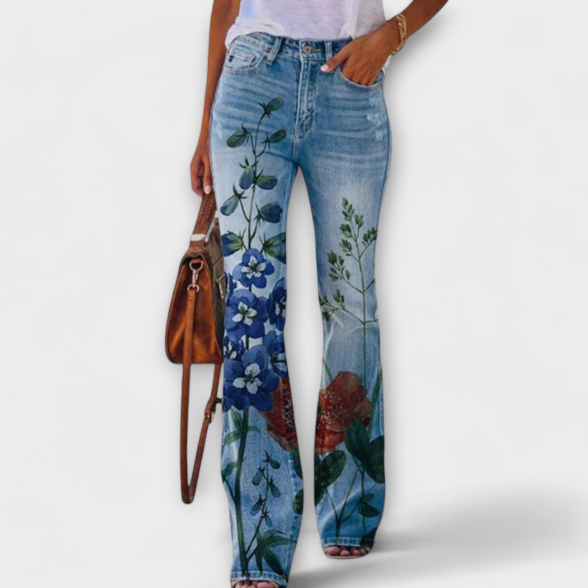 Andrea - Pantalones con Flores
