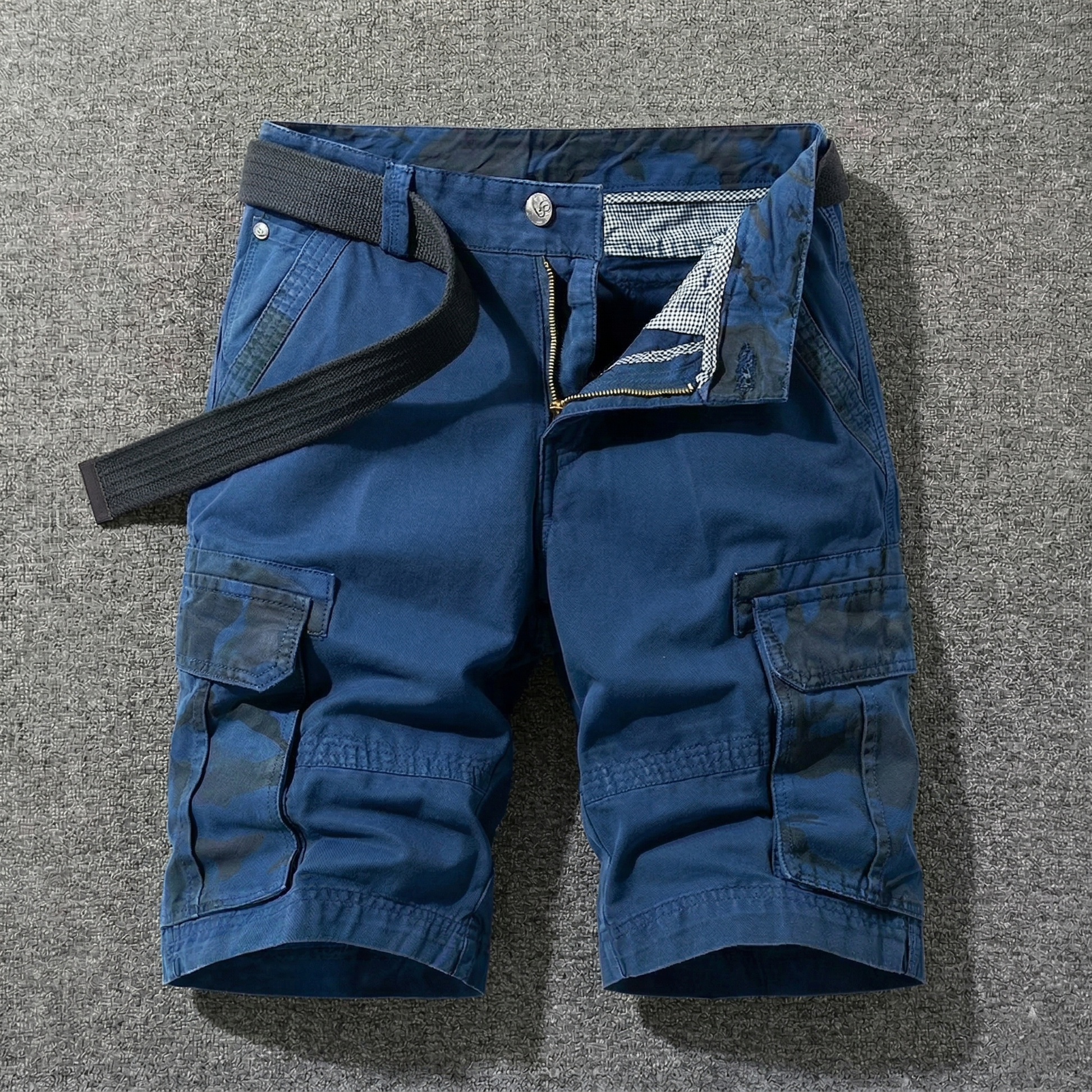 Diego - Pantalones Cortos Cargo con Cinturón